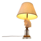 Brass and glass horse head table lamp, 1970s France