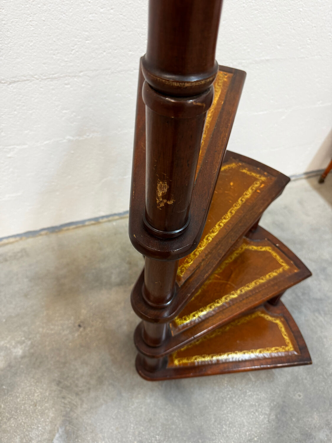 Spiral staircase of the Georgian library, 1950, England.