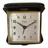 Solo 4 Jewels Black Travel Alarm Clock