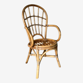 Vintage rattan armchair