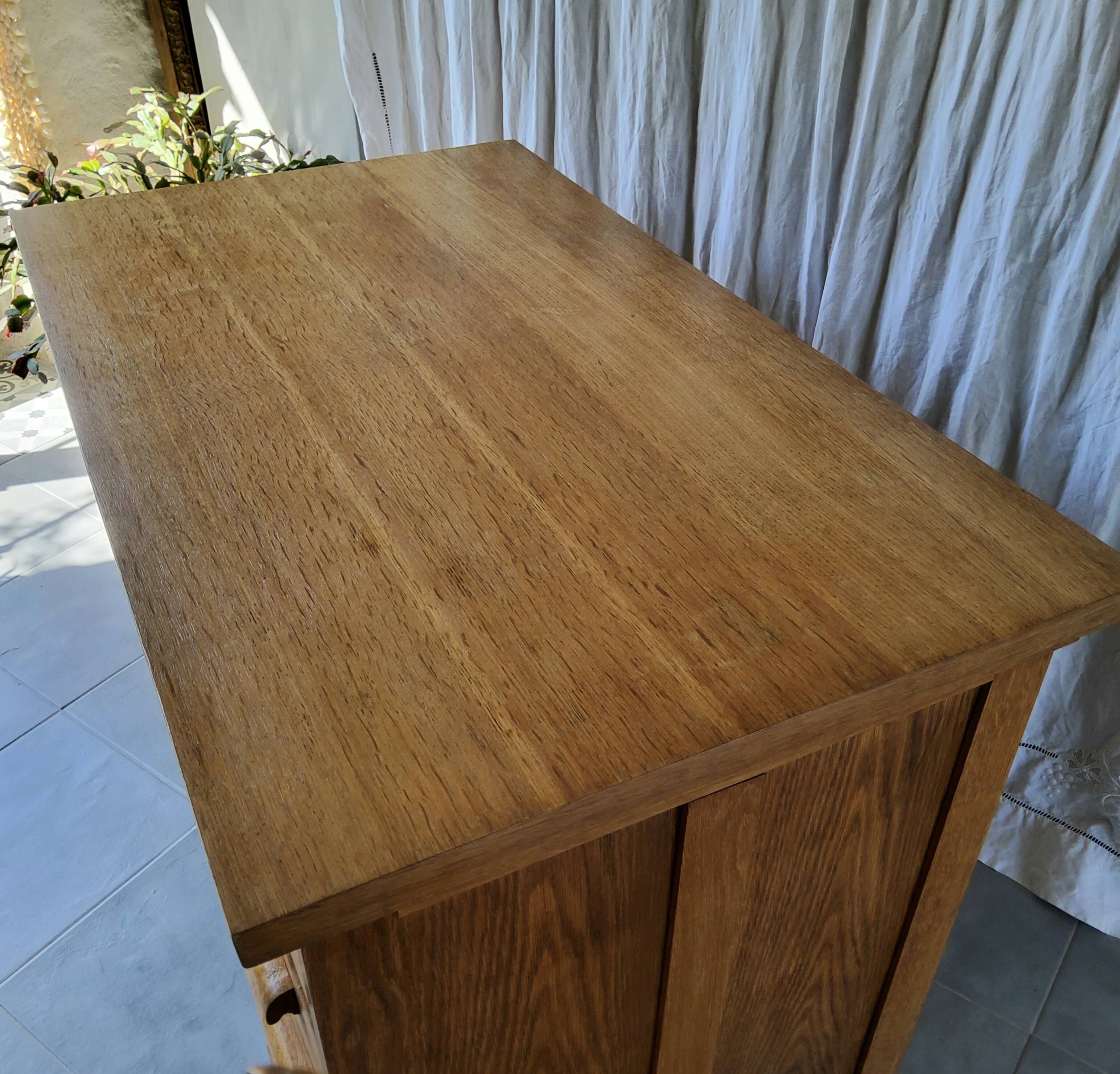 Bureau en chêne années 50/60