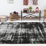 Black & gray antique handmade Turkish rug 259x175cm