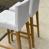 2 Scandinavian Henriksdal high bar chairs by Karl Malmwall for Ikea
