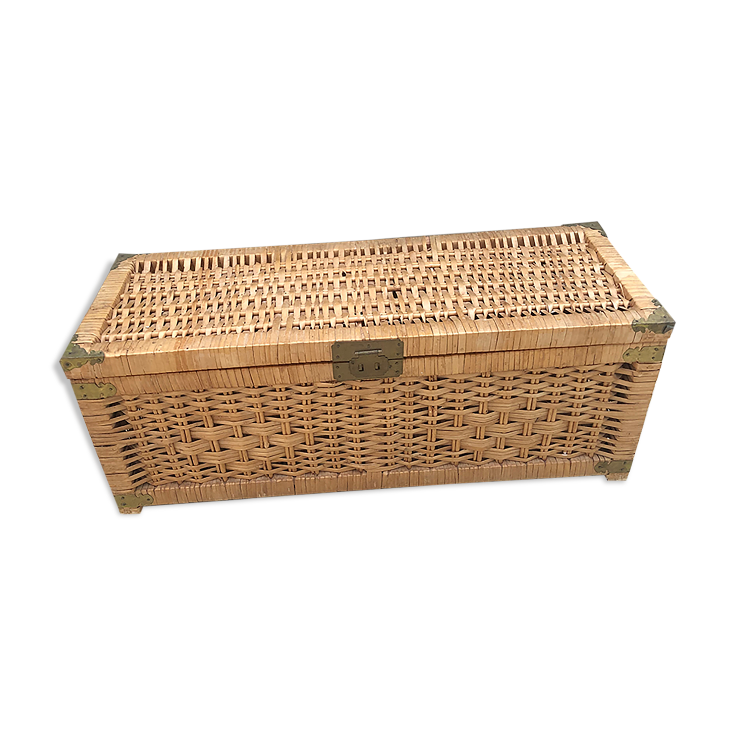 Rectangle wicker malle