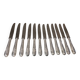 12 silver-plated dessert knives by Christofle Villeroy LXIV