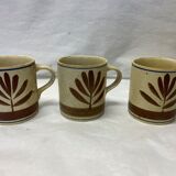 Set of 3 vintage espresso cups