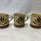 Ensemble de 3 tasses vintage expresso