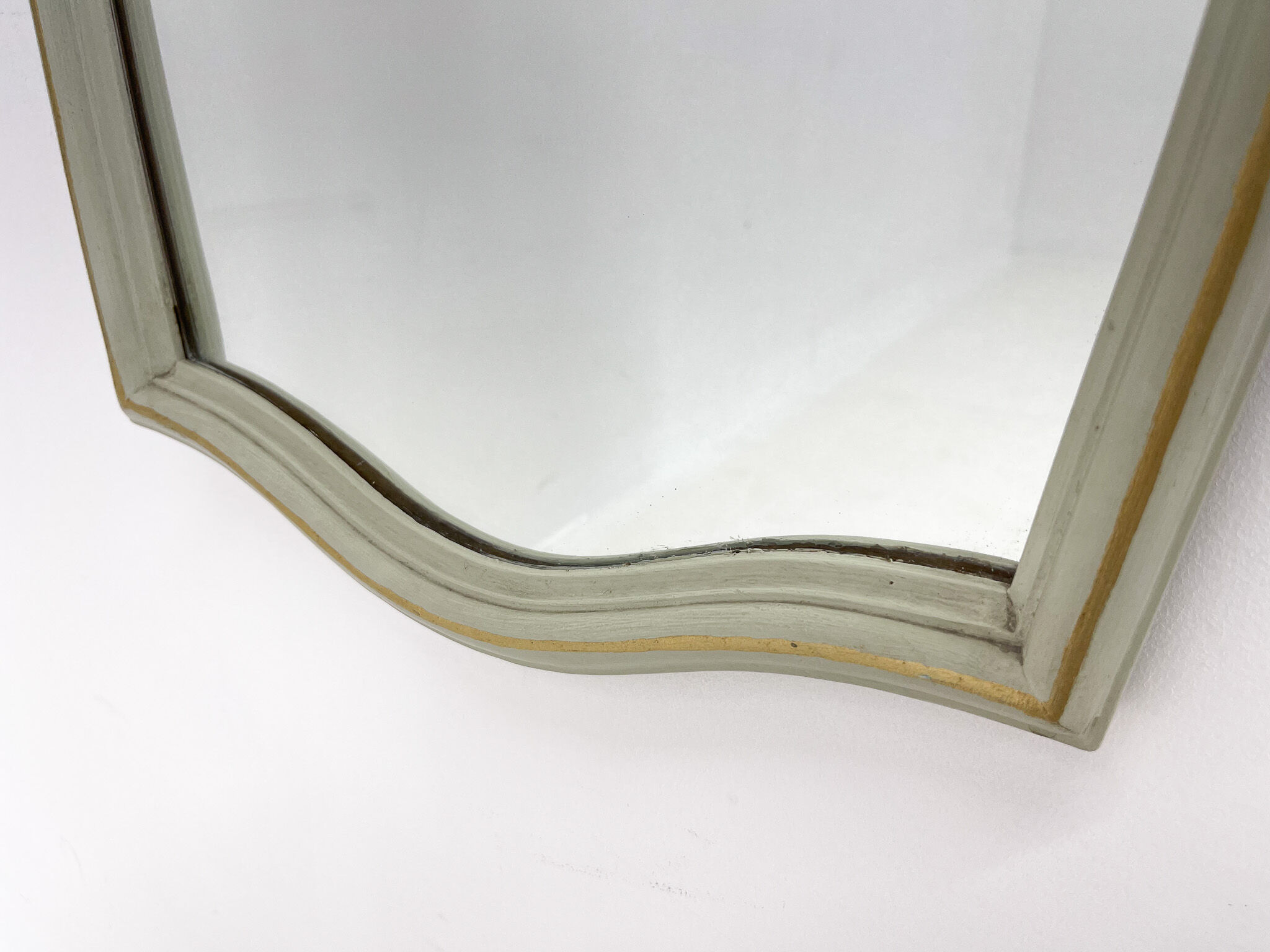 Vintage French Wooden Mirror, 1970's