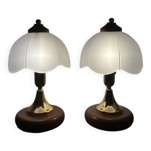 Paire lampes chevet - made