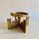 Brutalist bronze candleholder, 1970s