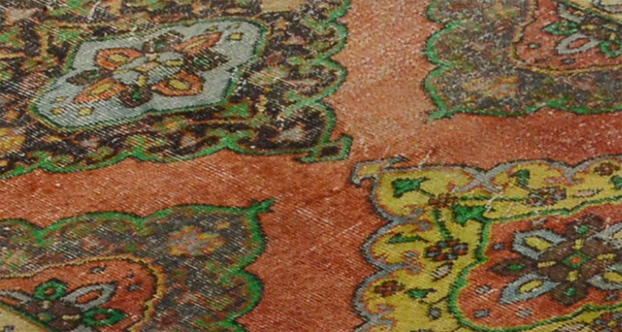 Tapis Anatolien Vintage Fait Main – Années 1950, 270x102 cm