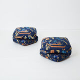 Pair of poufs