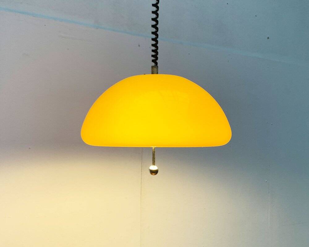 Cabras pendant lamp in Space Age style from the mid-century by Luigi Massoni for Guzzini, 1960s.