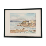 Watercolor of seascape