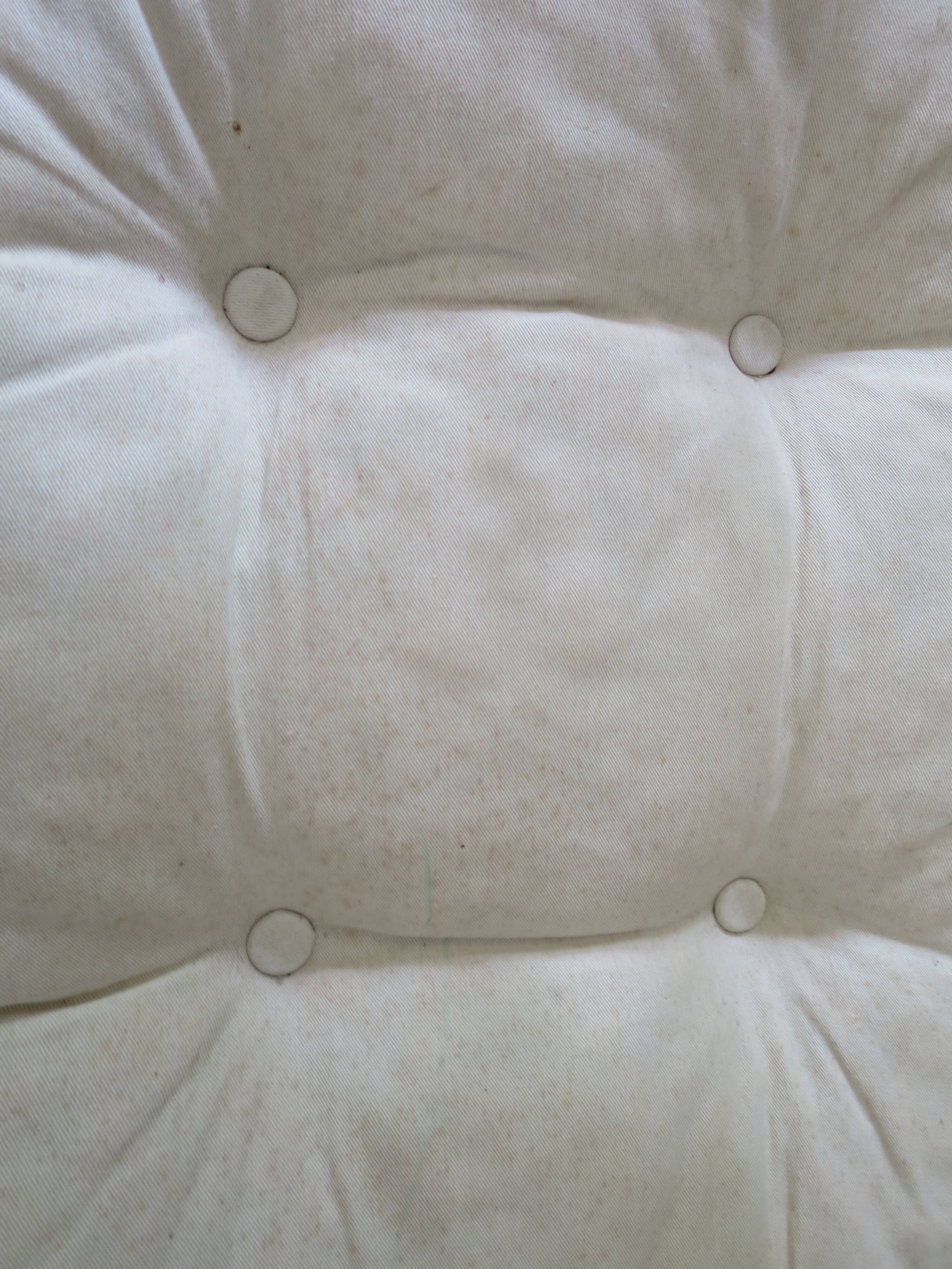 Vintage - lot de 2 fauteuils en bambou et rotin tressé avec coussins- couleur naturel - Années 80