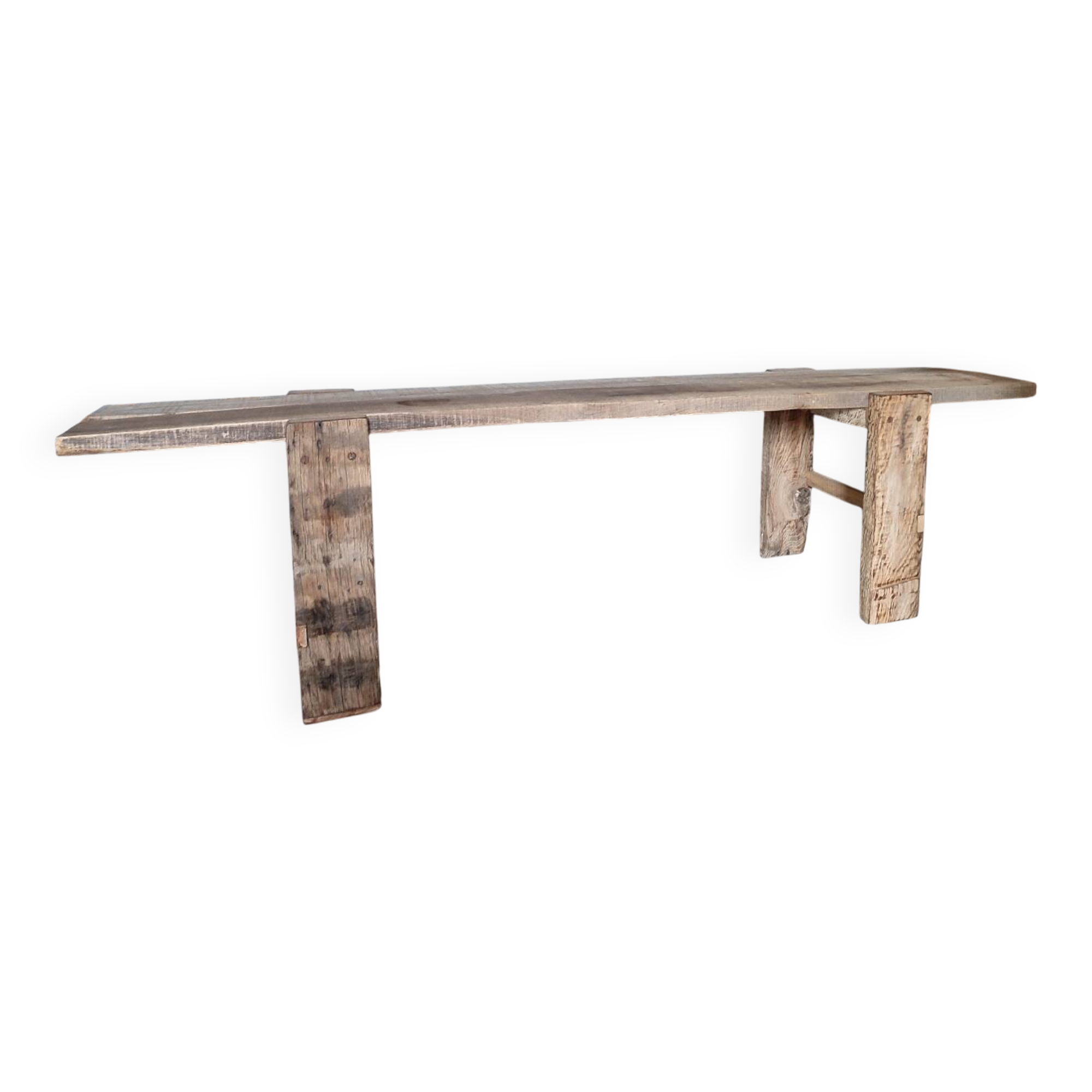 Superb wabi-sabi bed bench...