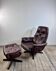 Leather armchair and ottoman by GÖTE MÖBLER Sweden 1960