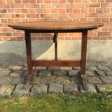 rustic winemaker's table