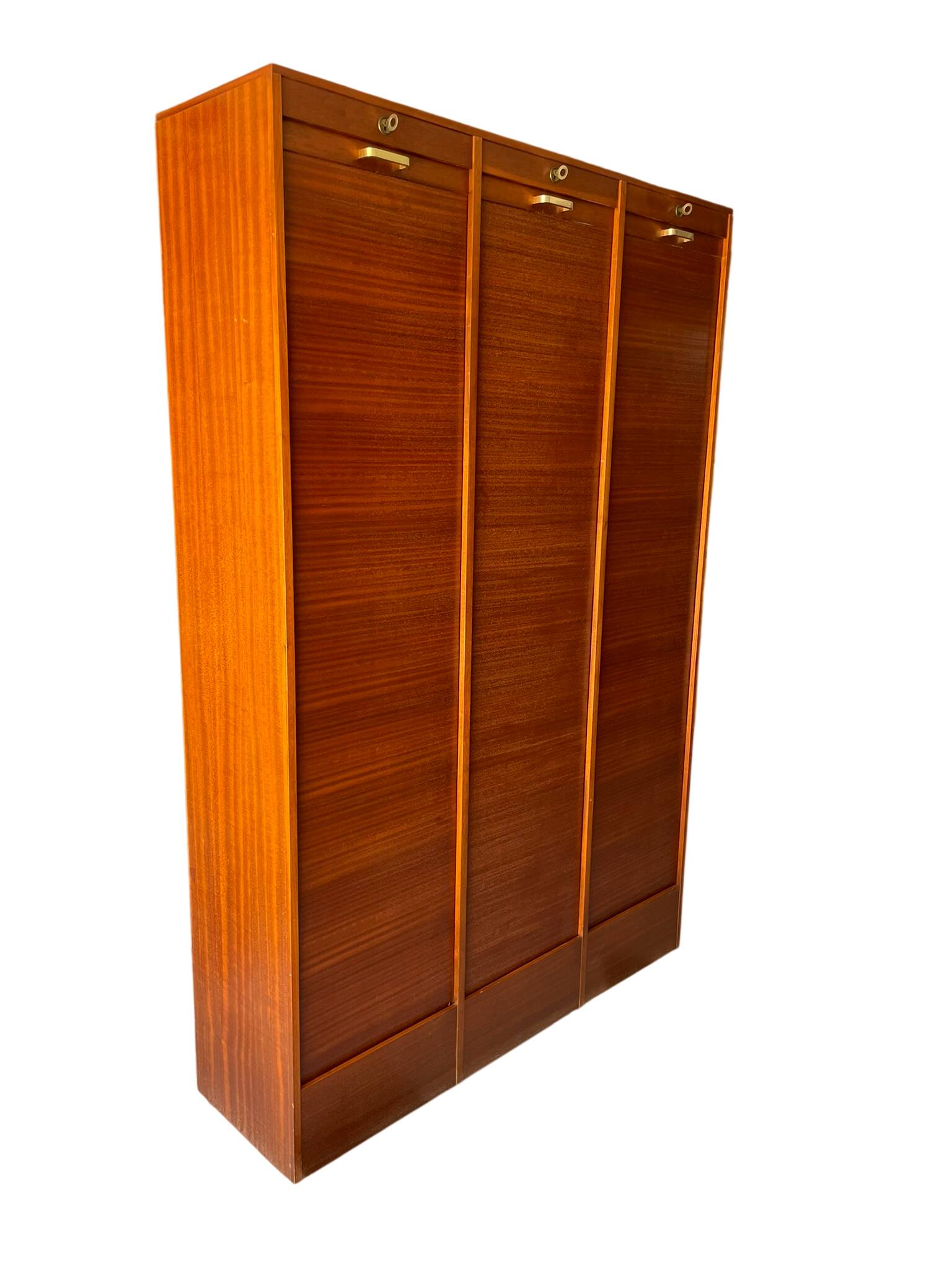 Vintage 1960s/1970s Filing Cabinet with 3 Curtains