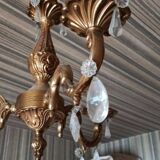 Lustre métal doré