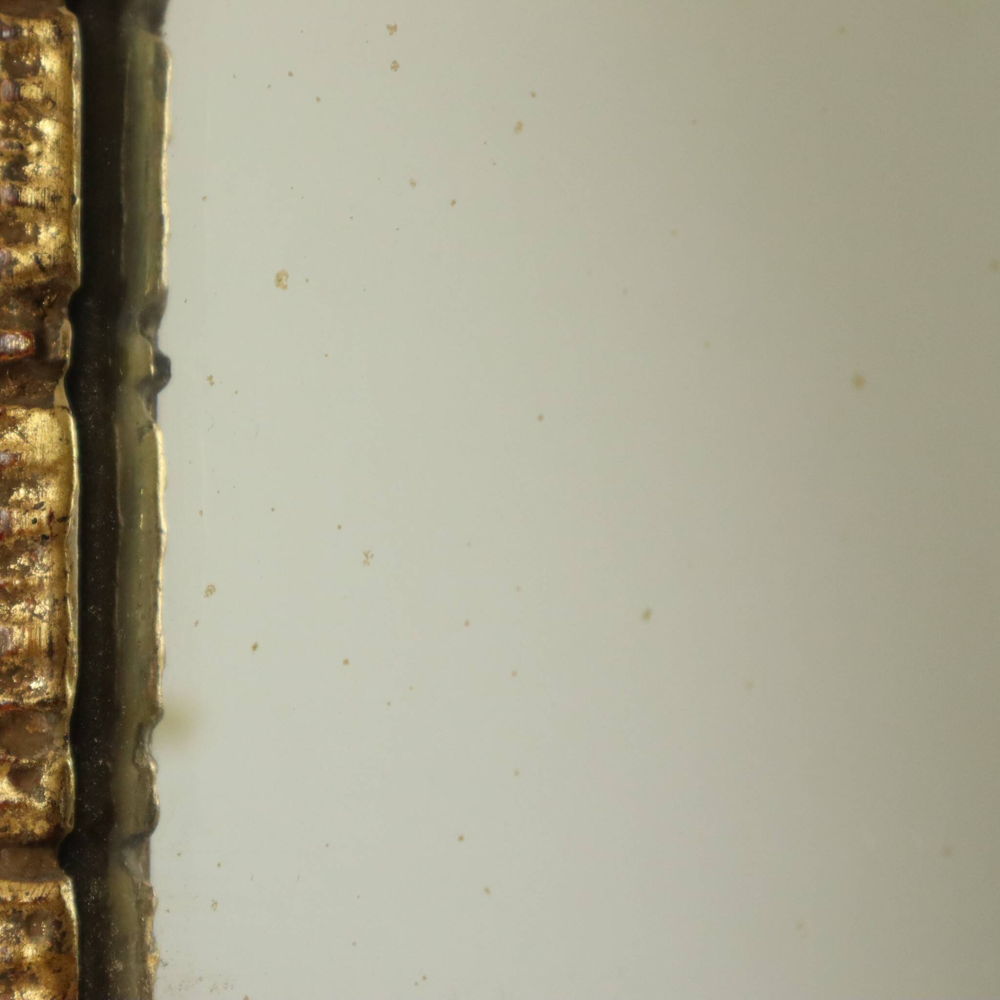 Classic Italian Gilt Crested Mirror by La Barge, 100 cm