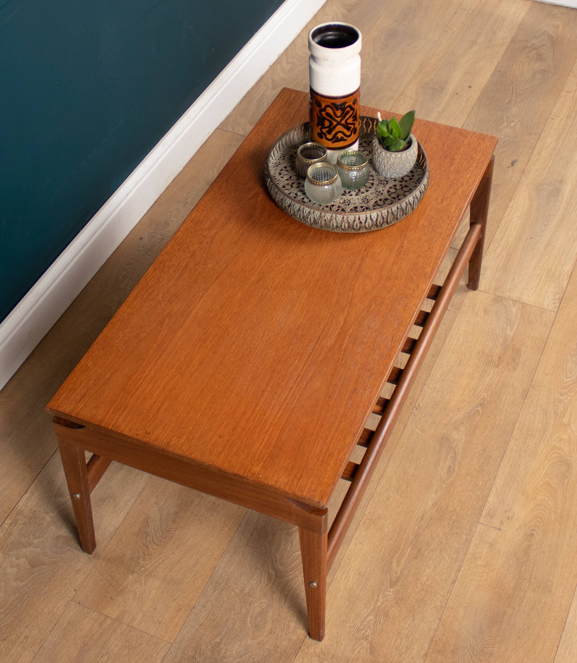 Retro Teak 1960s Mid Century Danish Style Coffee Table