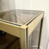 Console années 70 verre fumé
