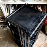 Napoleon III rotating bookcase in black wood