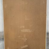 Large bevelled mirror, wood and gilded stucco, Louis XVI style - 140 x 100 cm