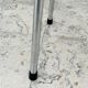 Set of 4 vintage grey chrome Formica stools.