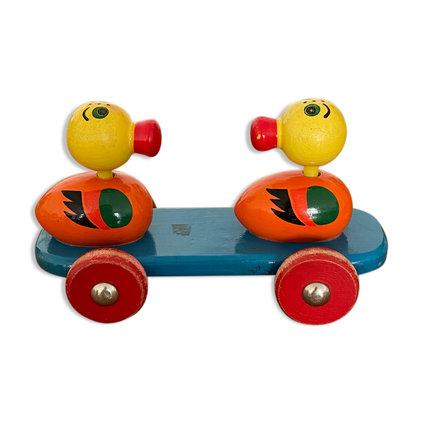 Wooden ducks to shoot