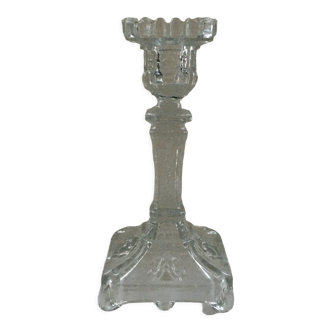 Glass candle holder