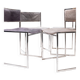 Set of 4 Chairs style  Willy Rizzo
