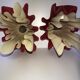 Paire de lampes mouchoirs bicolore