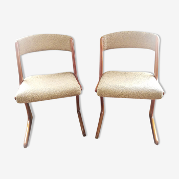 Paire de chaises Jerk des années 1960