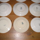 Set of 12 different flat plates