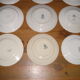 Set of 12 different flat plates