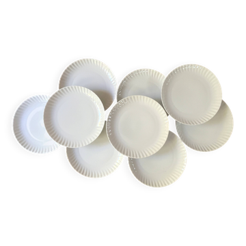 9 plates from Porcelaine du Berry