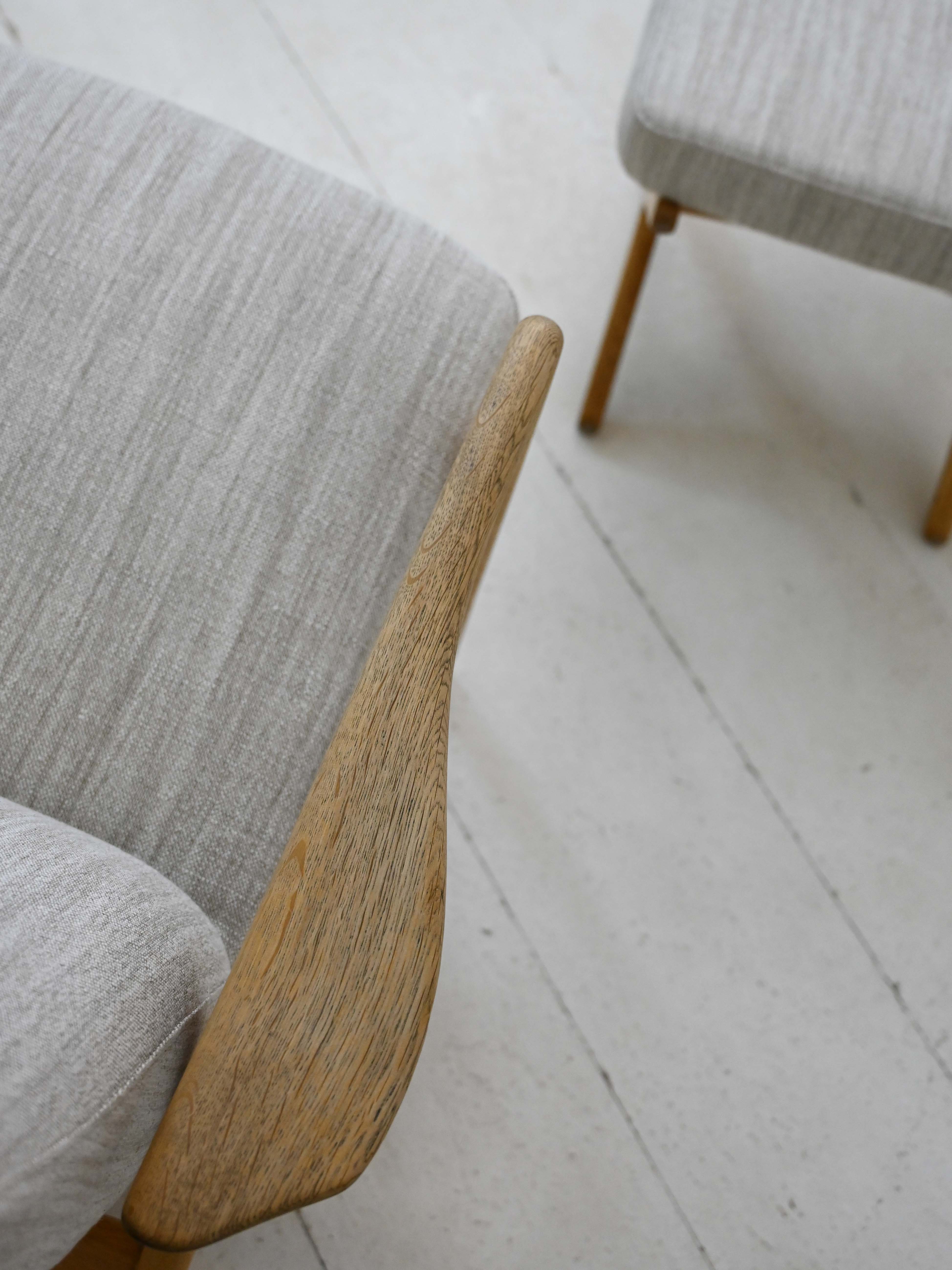 Fauteuil inclinable et repose-pieds par Alf Svensson