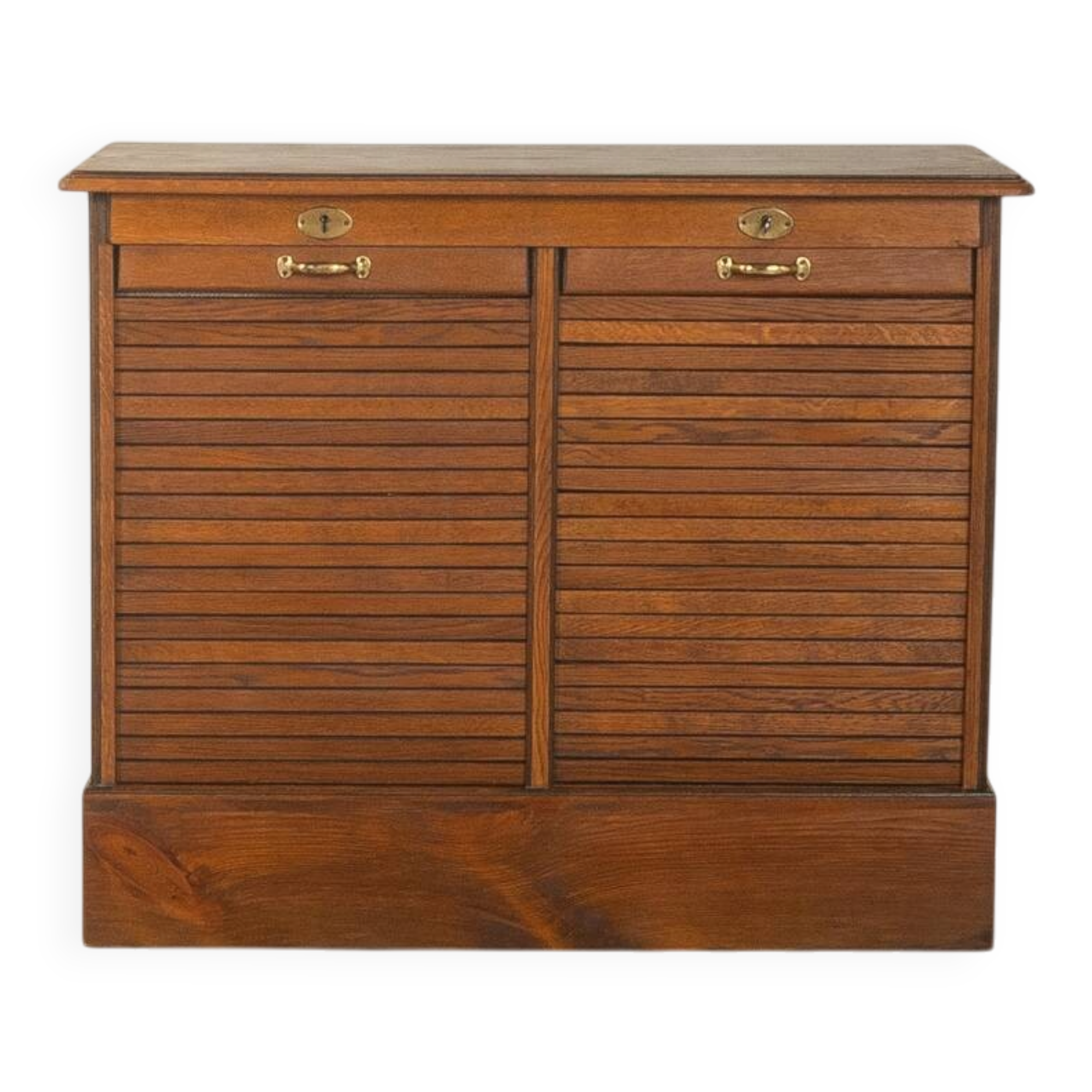 Unique Art Deco roll-top cabinet from the 1930s