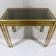 Set nesting tables in brass & glass by Deutsche Vereinigte Werkstätten