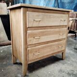 Petite commode chêne pieds compas