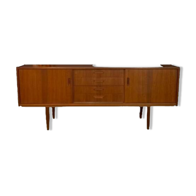 Enfilade scandinave vintage, enfilade en teck des an