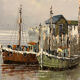 Painting, marine signed W. Jones