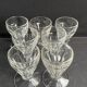 7 port glasses cut crystal