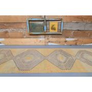 1970s Turkish Oushak handmade beige runner rug 92x344