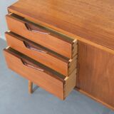 Mid-Century Modular Free Standing  Teak Wall Unit by Kjell Riise for Brodrene Jatogs, Norway, 1960s