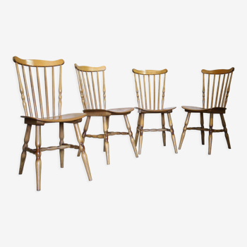 Quatre chaises Baumann modèle "Floride"
