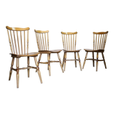 Quatre chaises Baumann modèle "Floride"