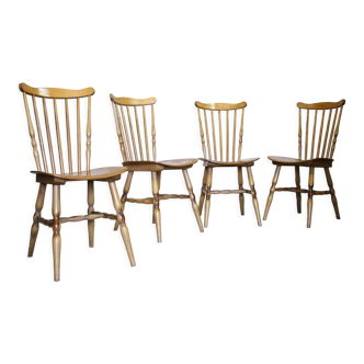 Quatre chaises Baumann modèle "Floride"